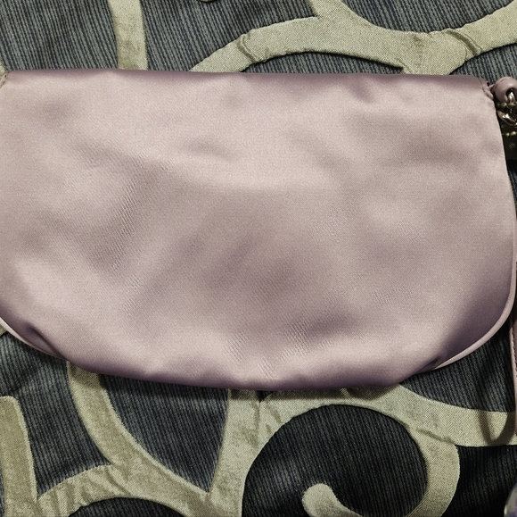 Coach Lavender Coloured Satin Wristlet/Clutch - Picture 3 of 3